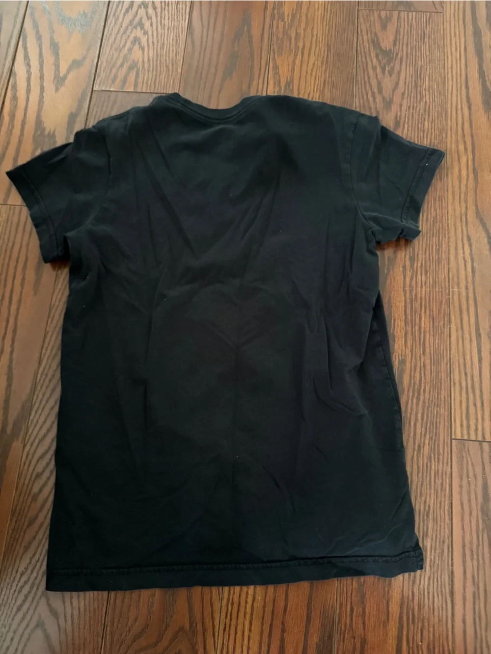 Nike Black Tee with White Swoosh and Text